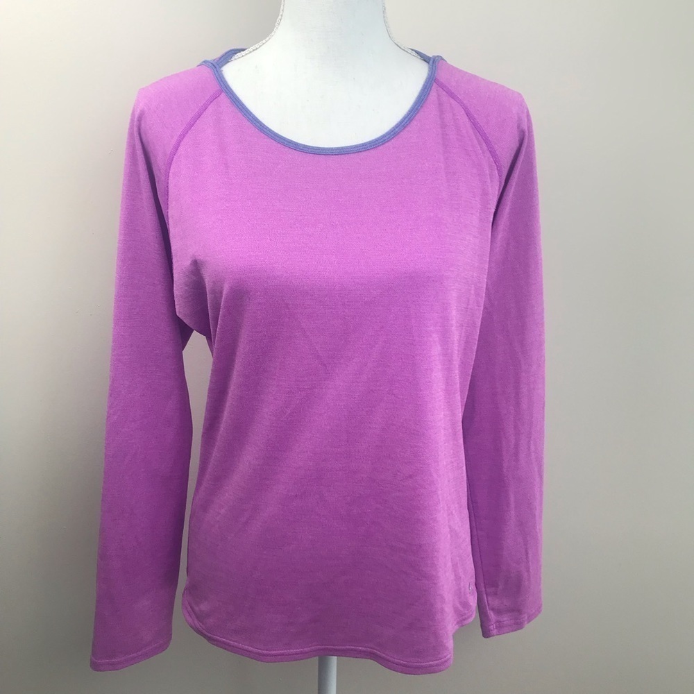 Adidas Pink & Purple Long Sleeve Top Size Small
